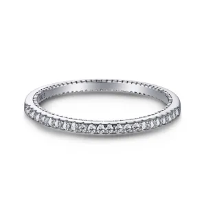 1.3mm Slim Half Eternity Ring