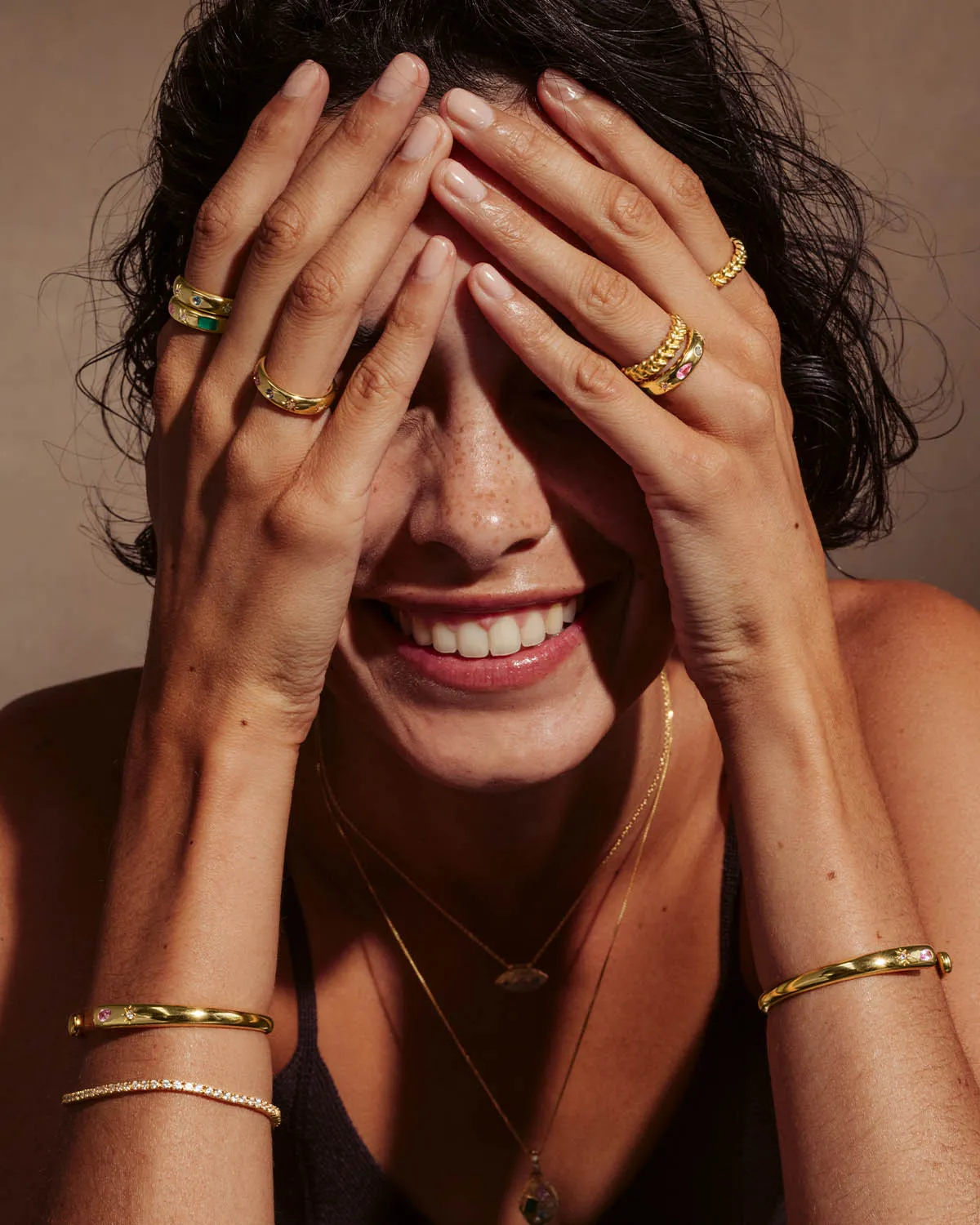 18k Gold Vermeil Connect to the Universe Cuff