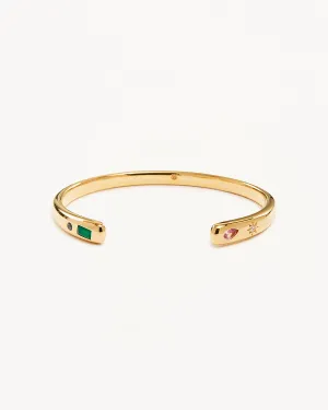 18k Gold Vermeil Connect to the Universe Cuff