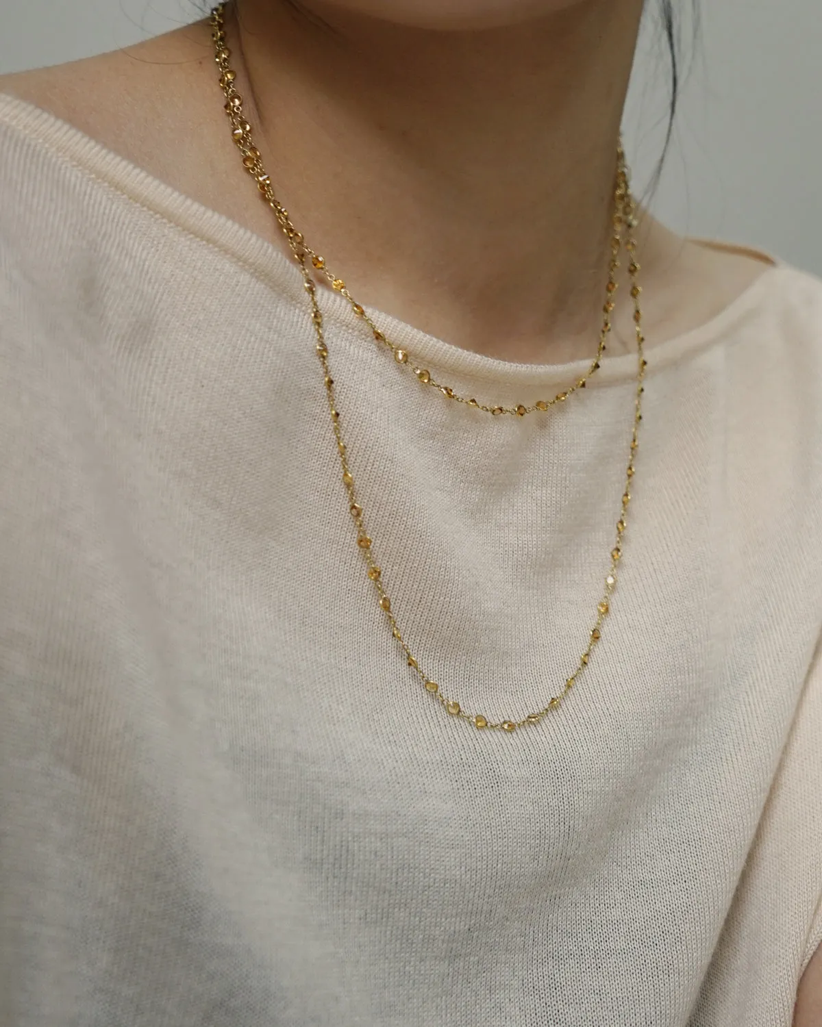 18k Gold x Citrine Necklace