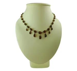 1920s Citrine Riviere Necklace