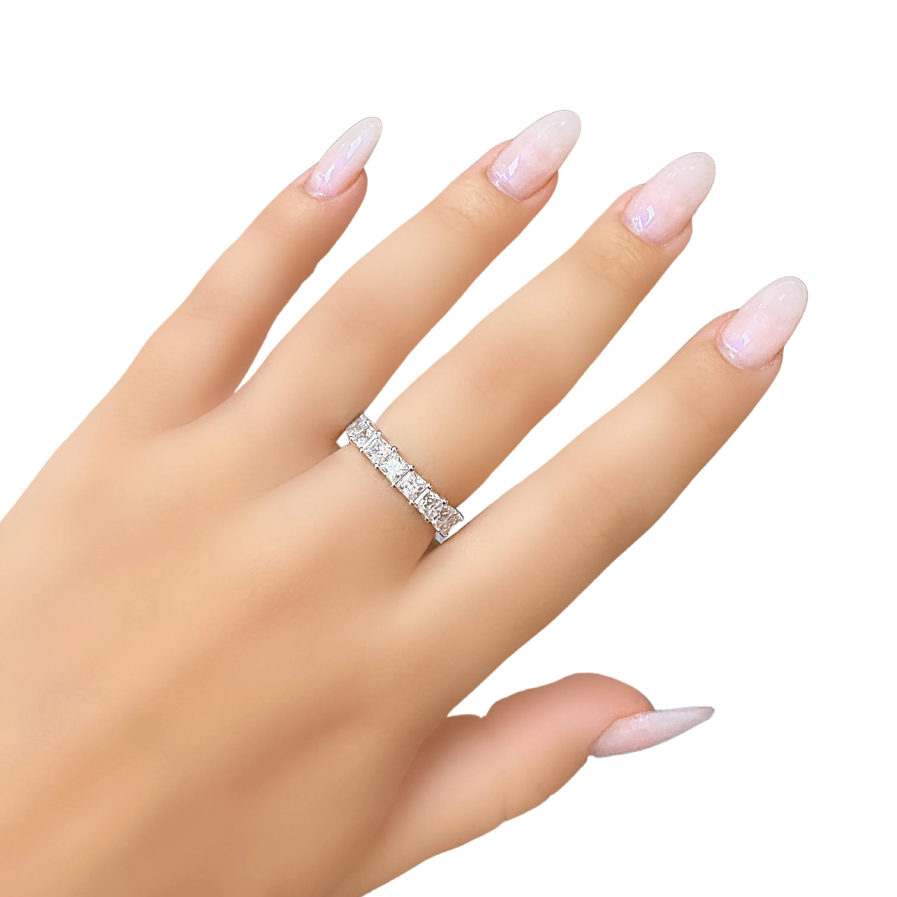 2.50ct tw Princess Cut Diamond Band