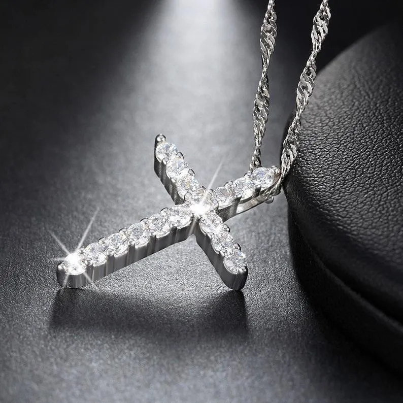 925 Sterling Silver Cross Necklace