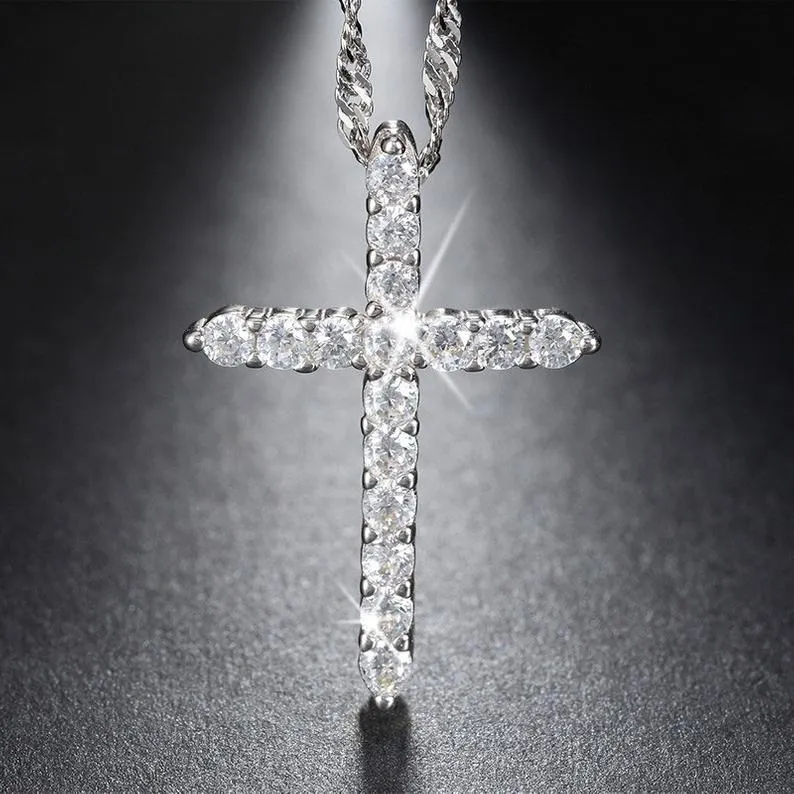 925 Sterling Silver Cross Necklace