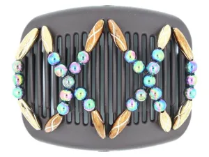African Butterfly Hair Comb - Dalena Brown 103