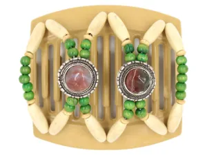 African Butterfly Thick Hair Comb - Gemstone Blonde 27
