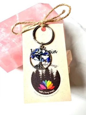 Aromatherapy Key Chain Lapis Lazuli