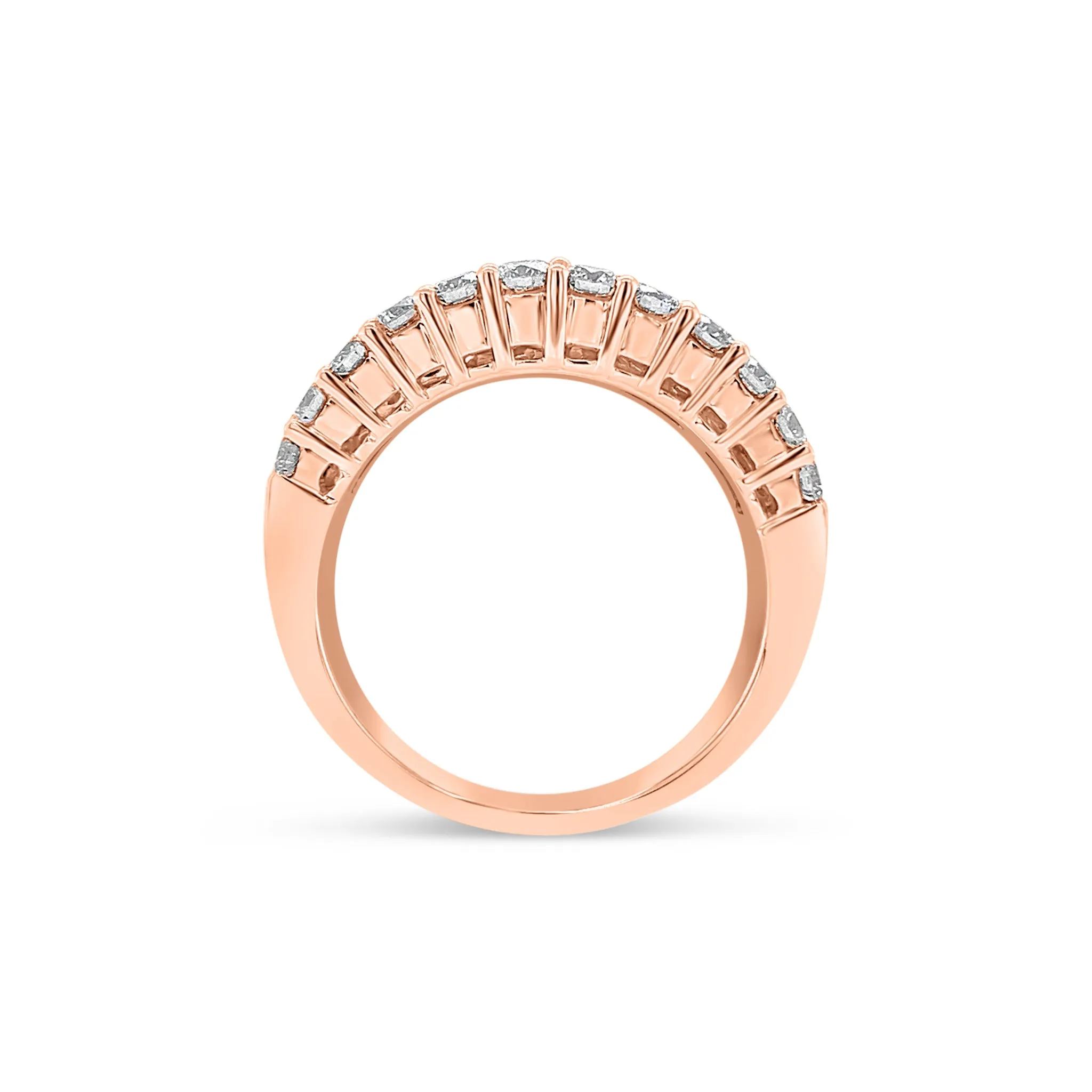 Baguette & Round Diamond Wedding Band