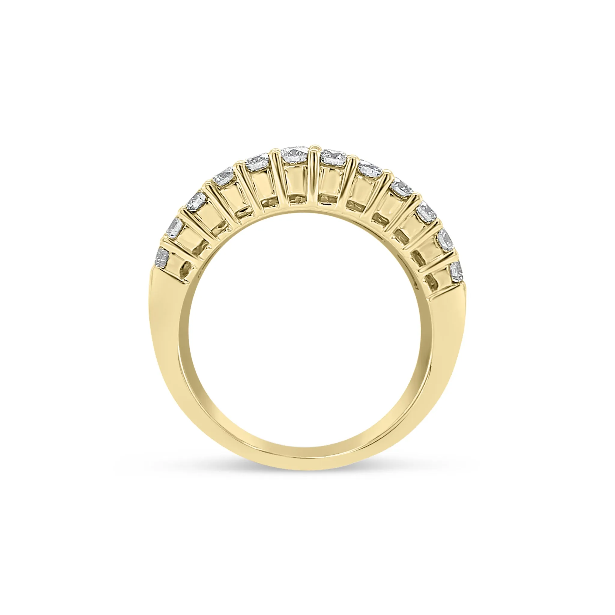 Baguette & Round Diamond Wedding Band