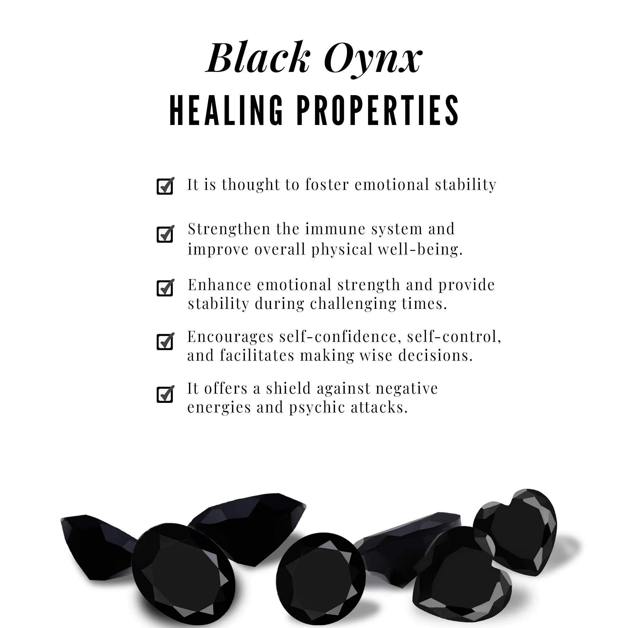 Black Onyx and Moissanite Solitaire Ring Set in Prong Setting
