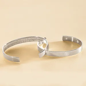 Bodhisattva Cuff, Sterling Silver