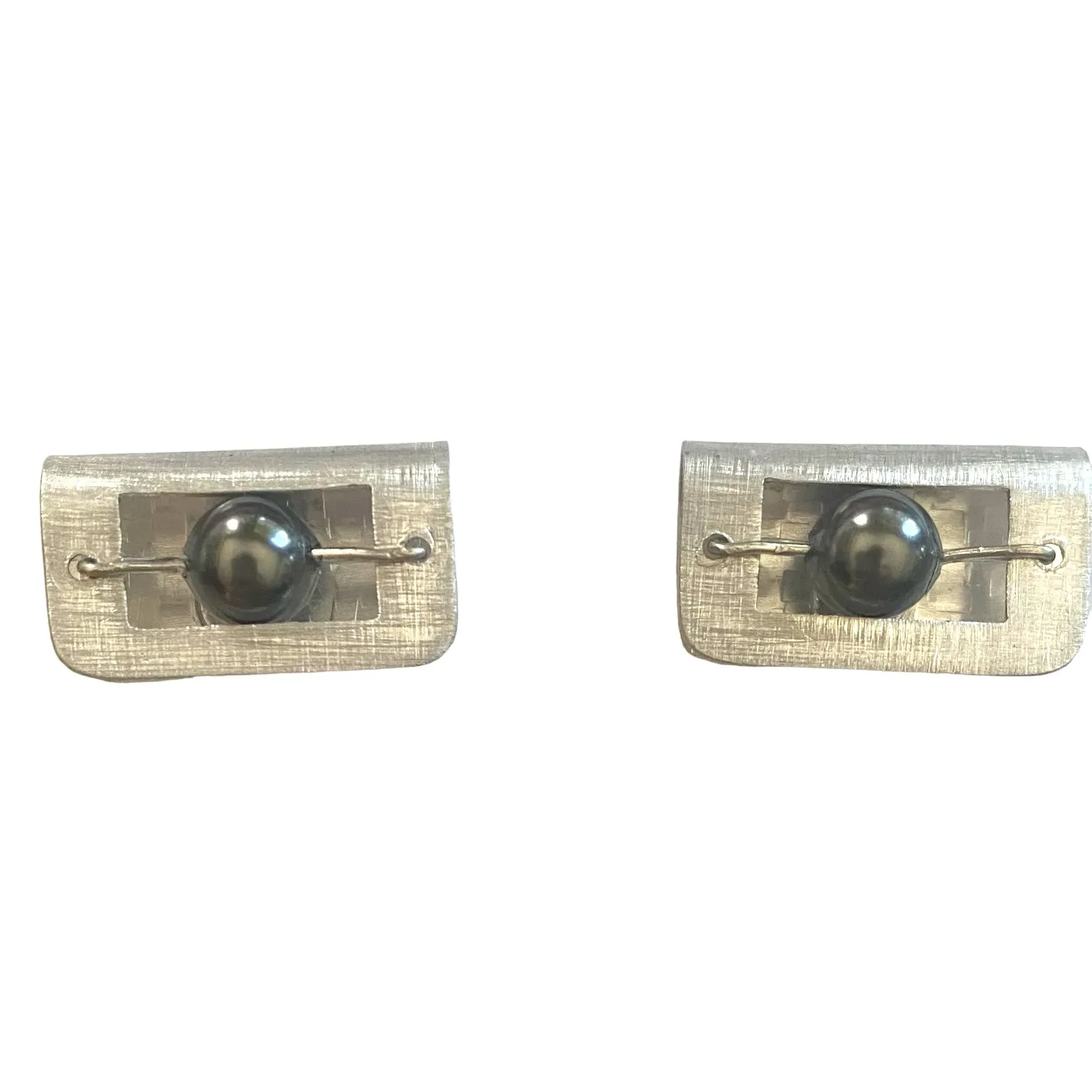 BOOK Small Horizontal Post Earrings