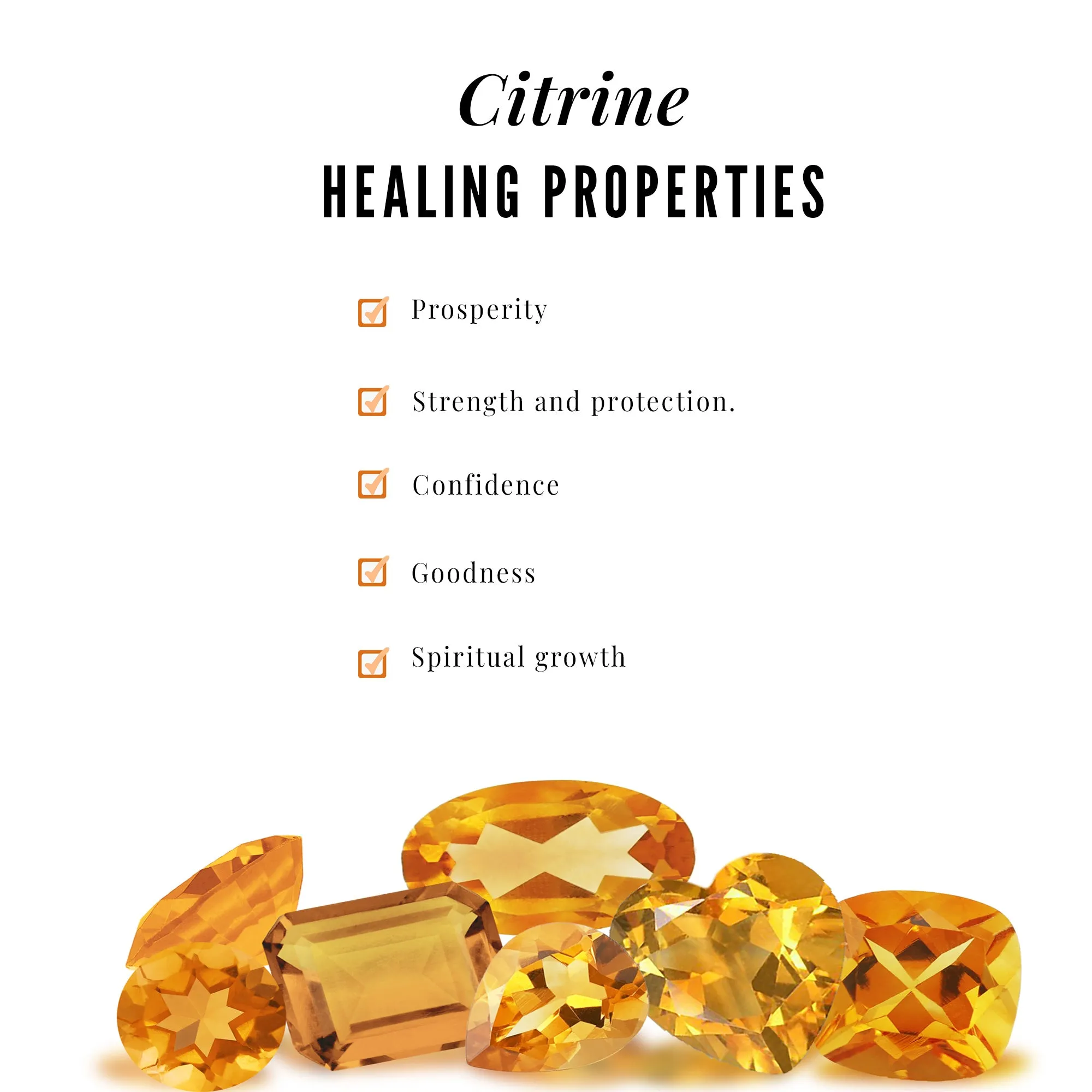 Citrine and Diamond Minimal Promise Eternity Ring