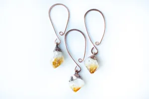 Citrine crystal ornament | Raw crystal ornament