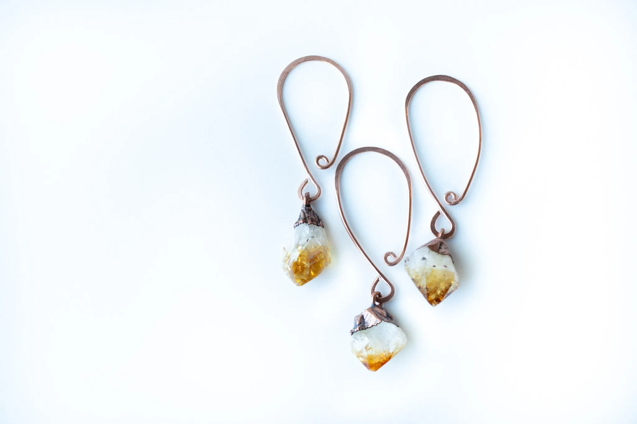 Citrine crystal ornament | Raw crystal ornament