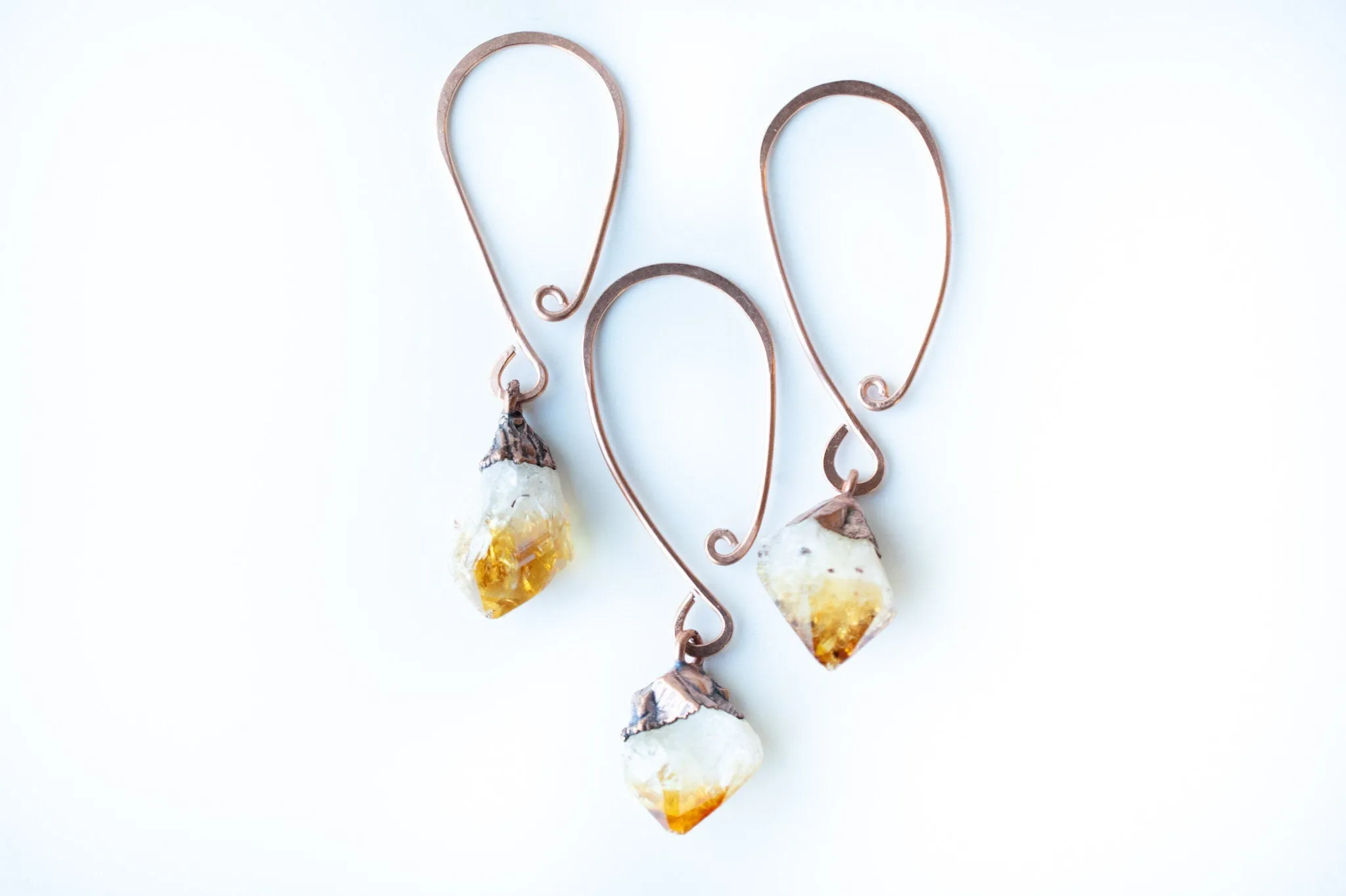 Citrine crystal ornament | Raw crystal ornament