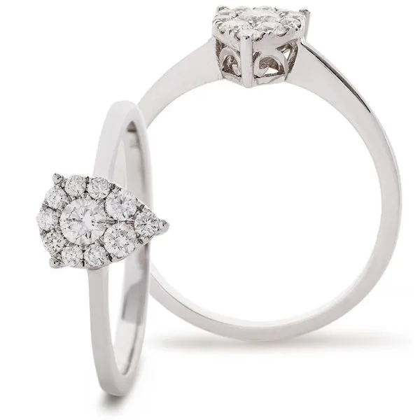 Classic Cocktail Cluster Ring 0.33ct
