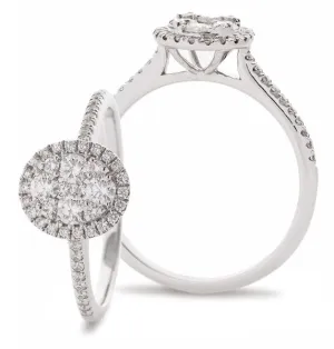 Classic Cocktail Cluster Ring 0.40ct