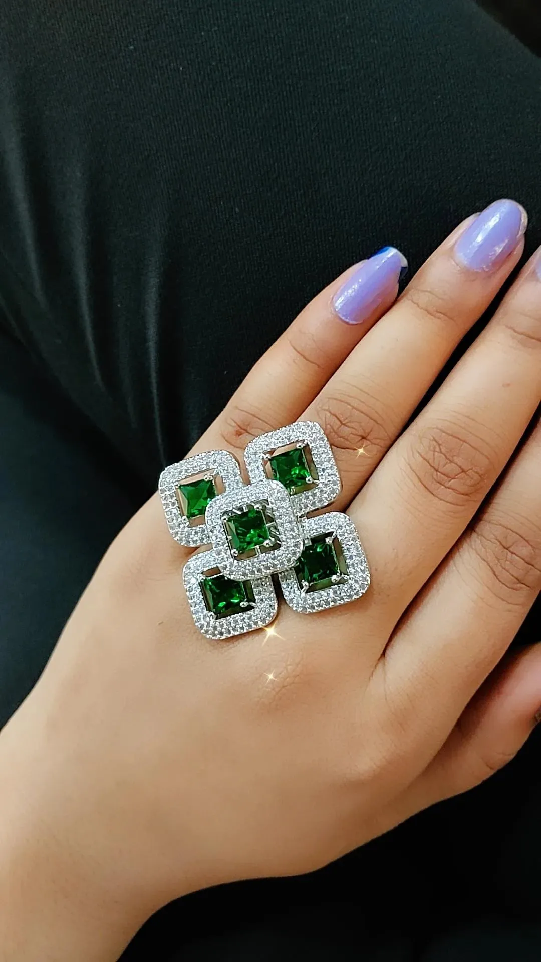 Cora Cocktail Adjustable Ring
