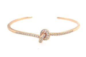Diamond Knot Cuff Bracelet