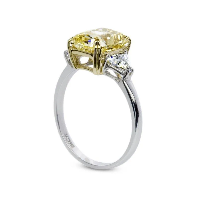 Farrah Canary Radiant Trillion Sides Ring
