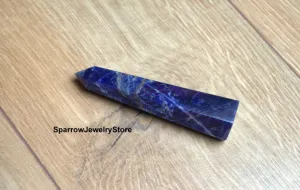 Genuine Lapis Lazuli point tower obelisk Reiki chakra meditation energy Yoga anti-stress healing gift for him Polished lapis gemstone point