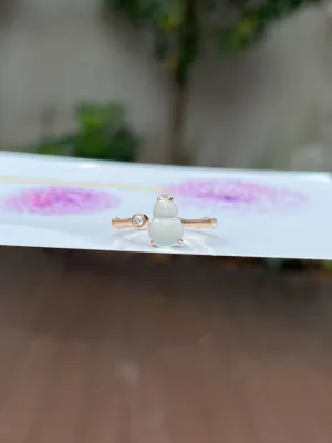 Glassy Jadeite Ring - Hu Lu 葫芦 (NJR152)