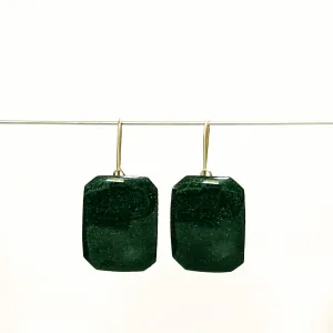 Green Gem Earrings