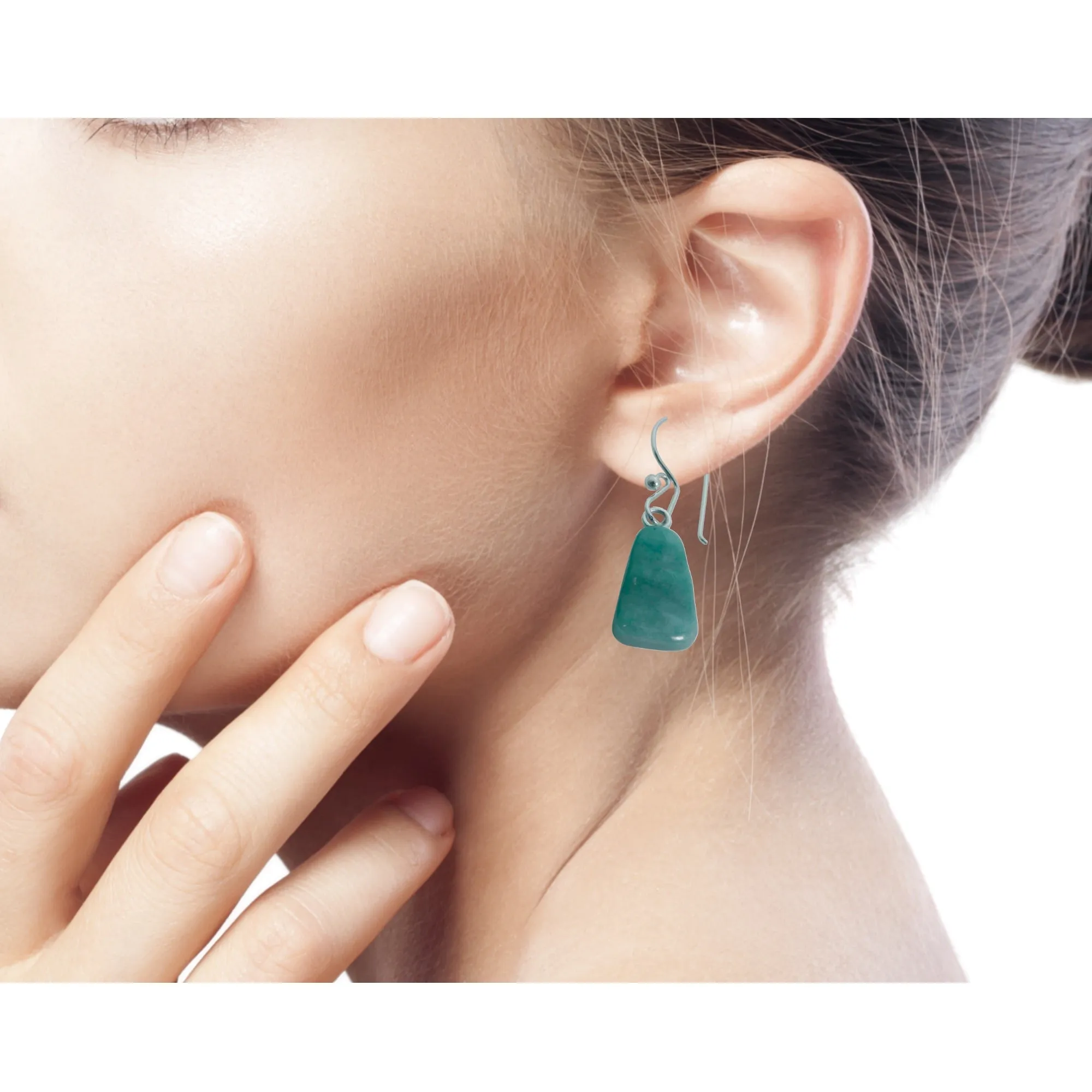 Hand Crafted Jade Dangle Earrings - Whirlwind | NOVICA
