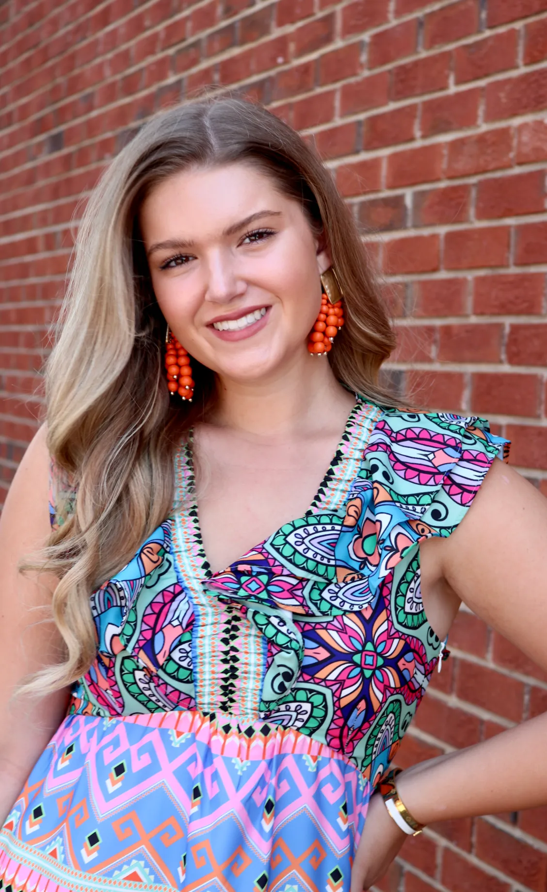 Harbour Island Earring | Orange