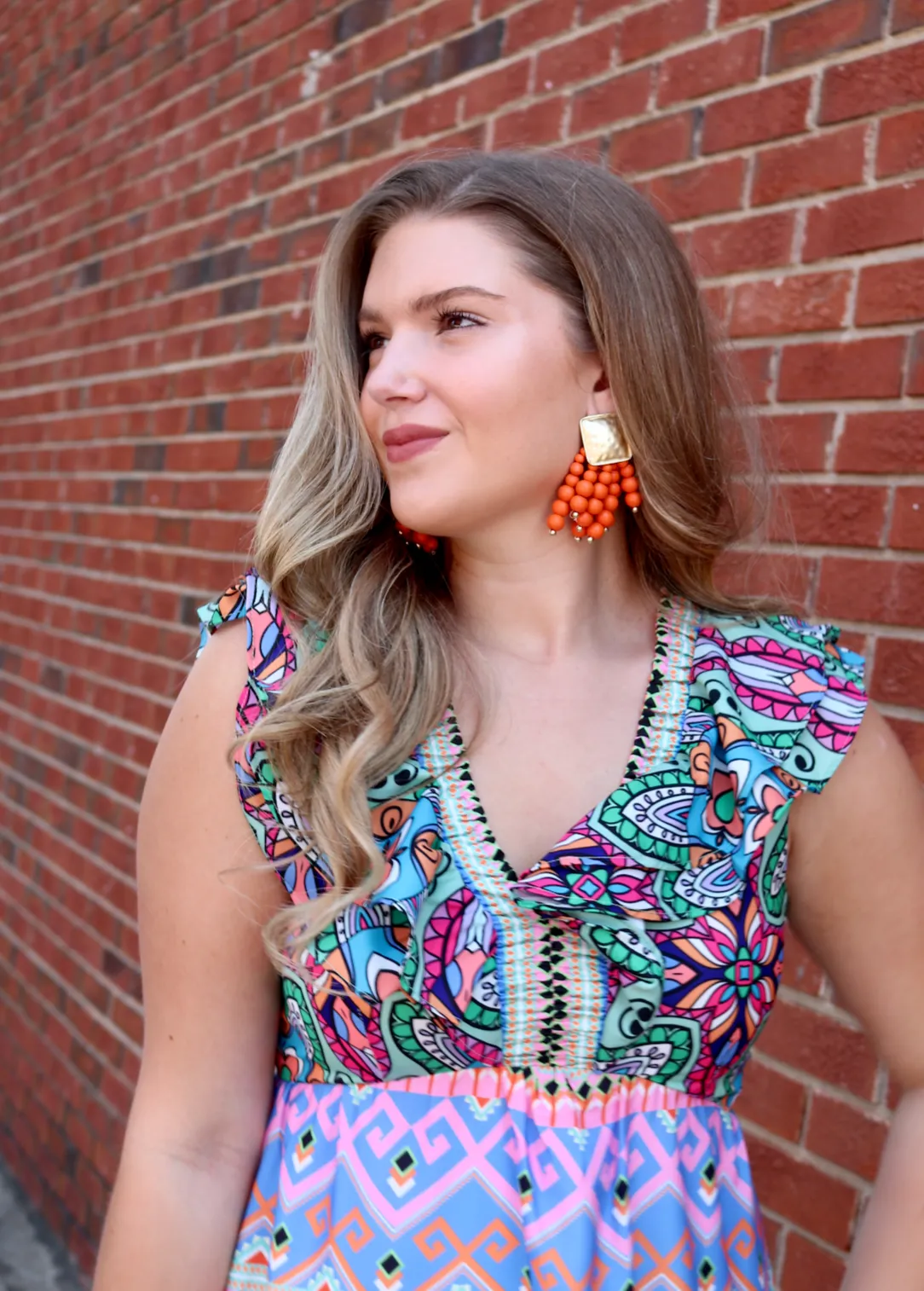 Harbour Island Earring | Orange
