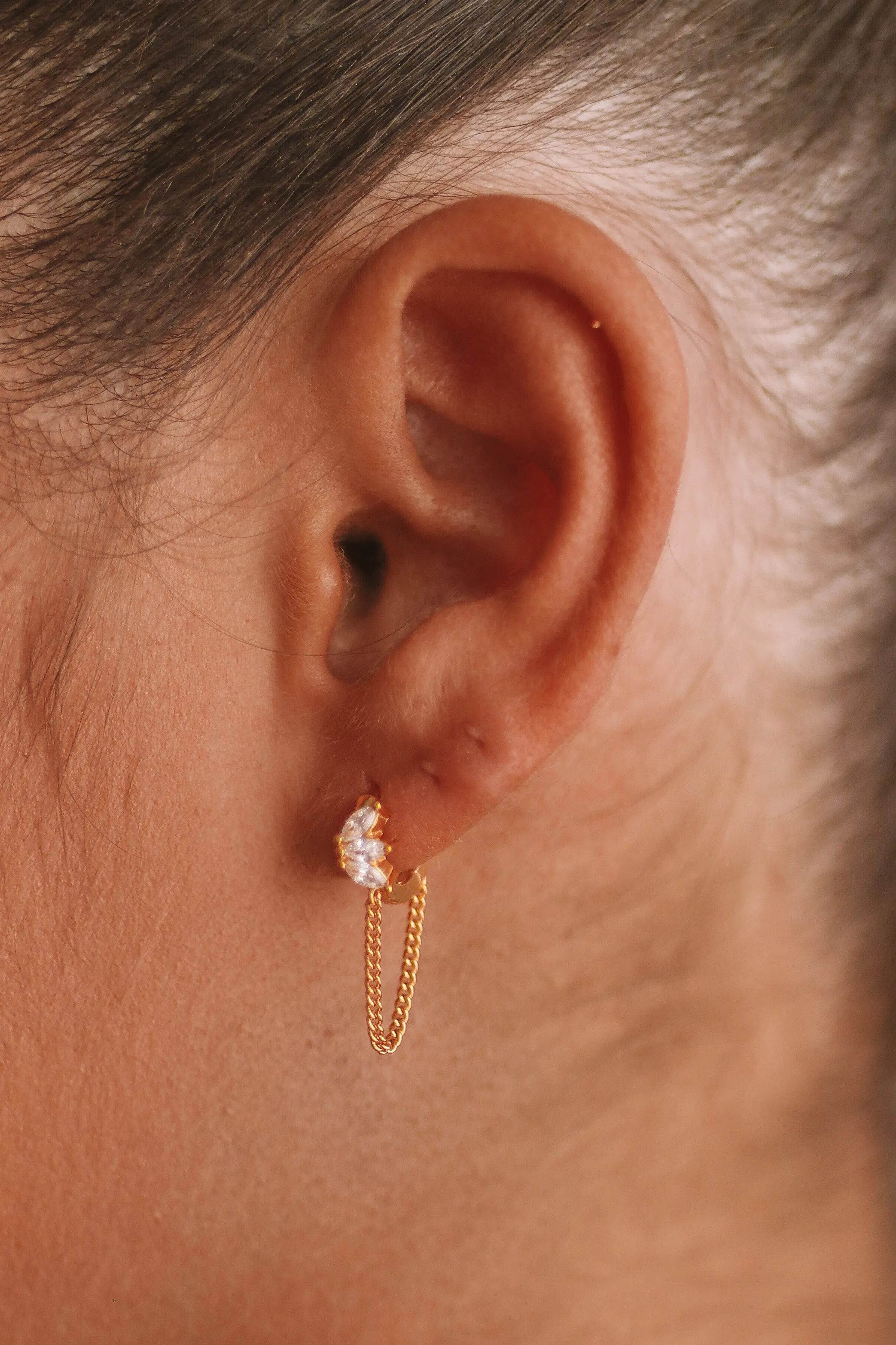 Jade - Sterling Silver Hoop Earrings