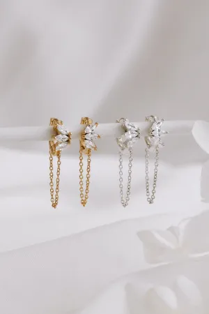 Jade - Sterling Silver Hoop Earrings