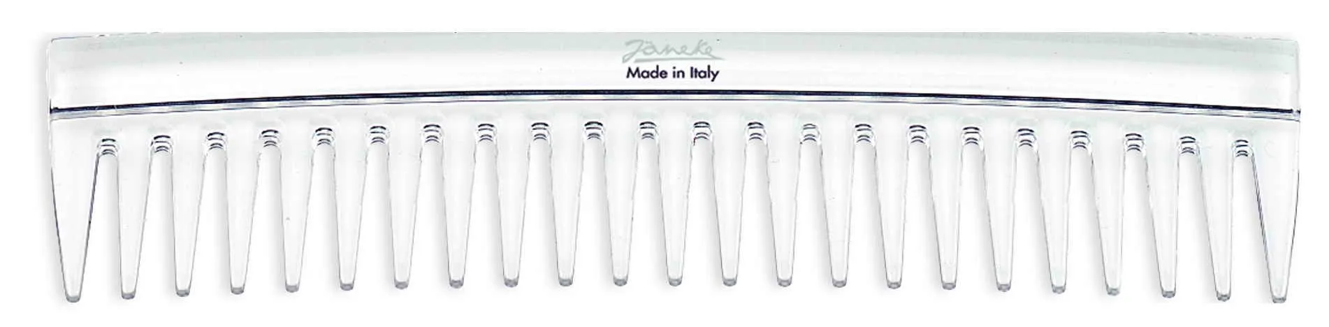 Janeke Clear Acrylic Comb - Wide Tooth 80853TRA