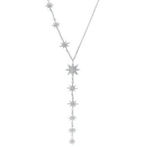 Juliet Star Burst Y Drop Necklace | 925 Sterling Silver