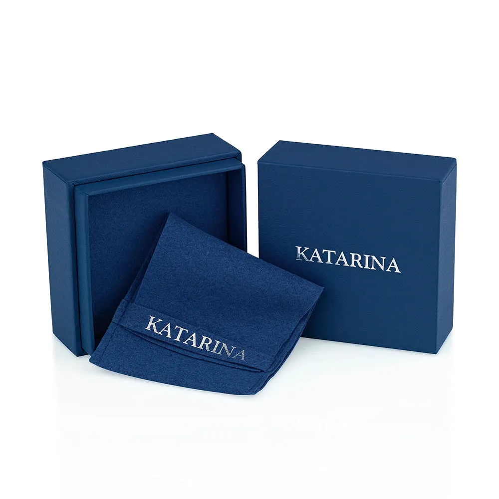 KATARINA 1/3 cttw Prong Set Diamond and Ruby Fashion Ring