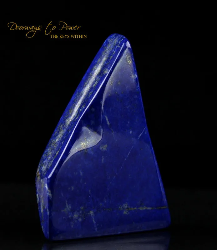 Lapis Lazuli & Pyrite Crystal Altar Stone A    