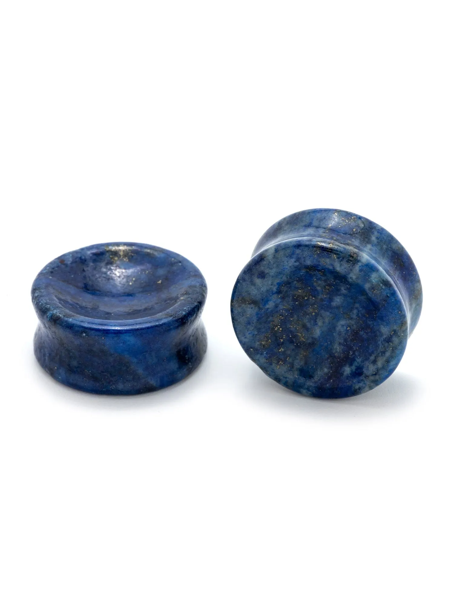 Lapis Lazuli Concave Stone Plugs