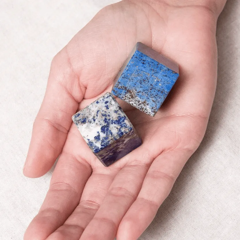 Lapis Lazuli Crystal Cube by Tiny Rituals