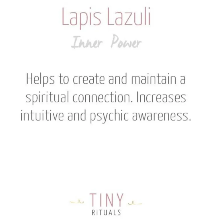 Lapis Lazuli Crystal Cube by Tiny Rituals