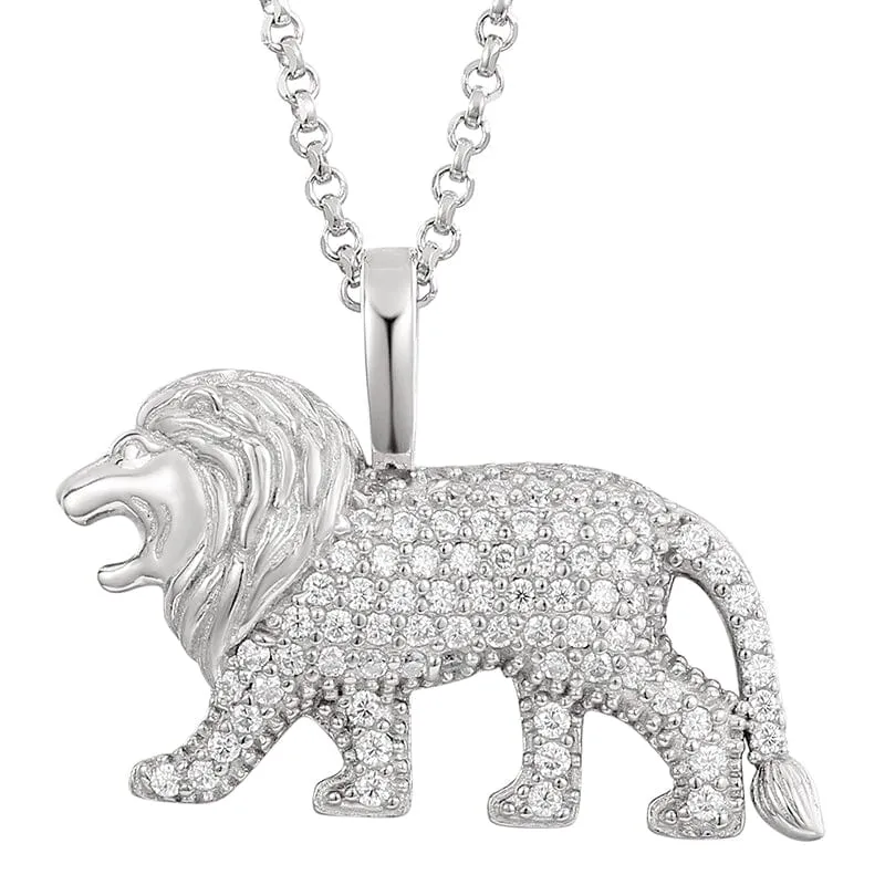 Lion Zircon Stone Necklace