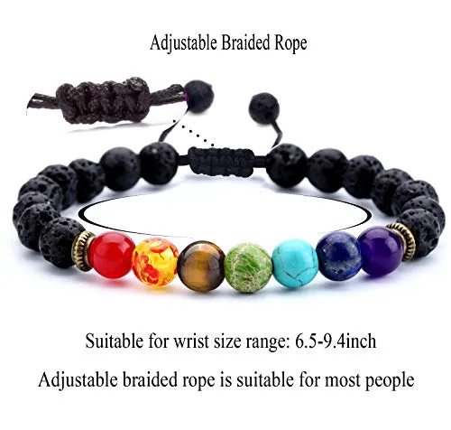 Men Women 8mm Lava Rock