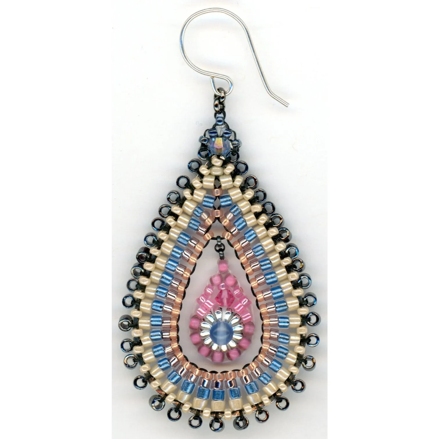 Miguel Ases Blue Jade Teardrop Earring