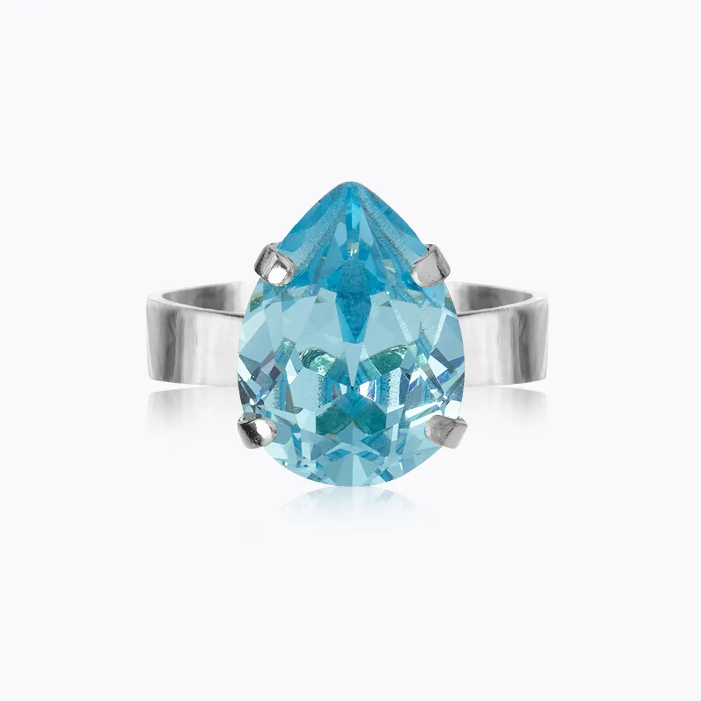 Mini Drop Ring / Aquamarine