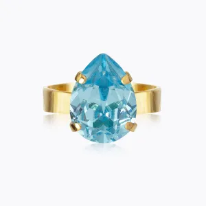 Mini Drop Ring / Aquamarine