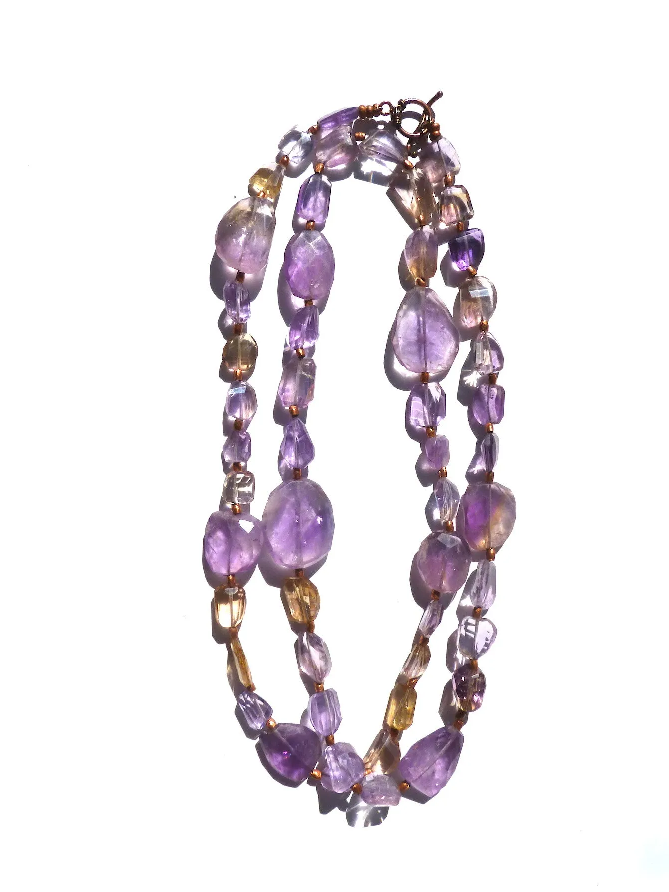 Necklace Ametrine And Copper