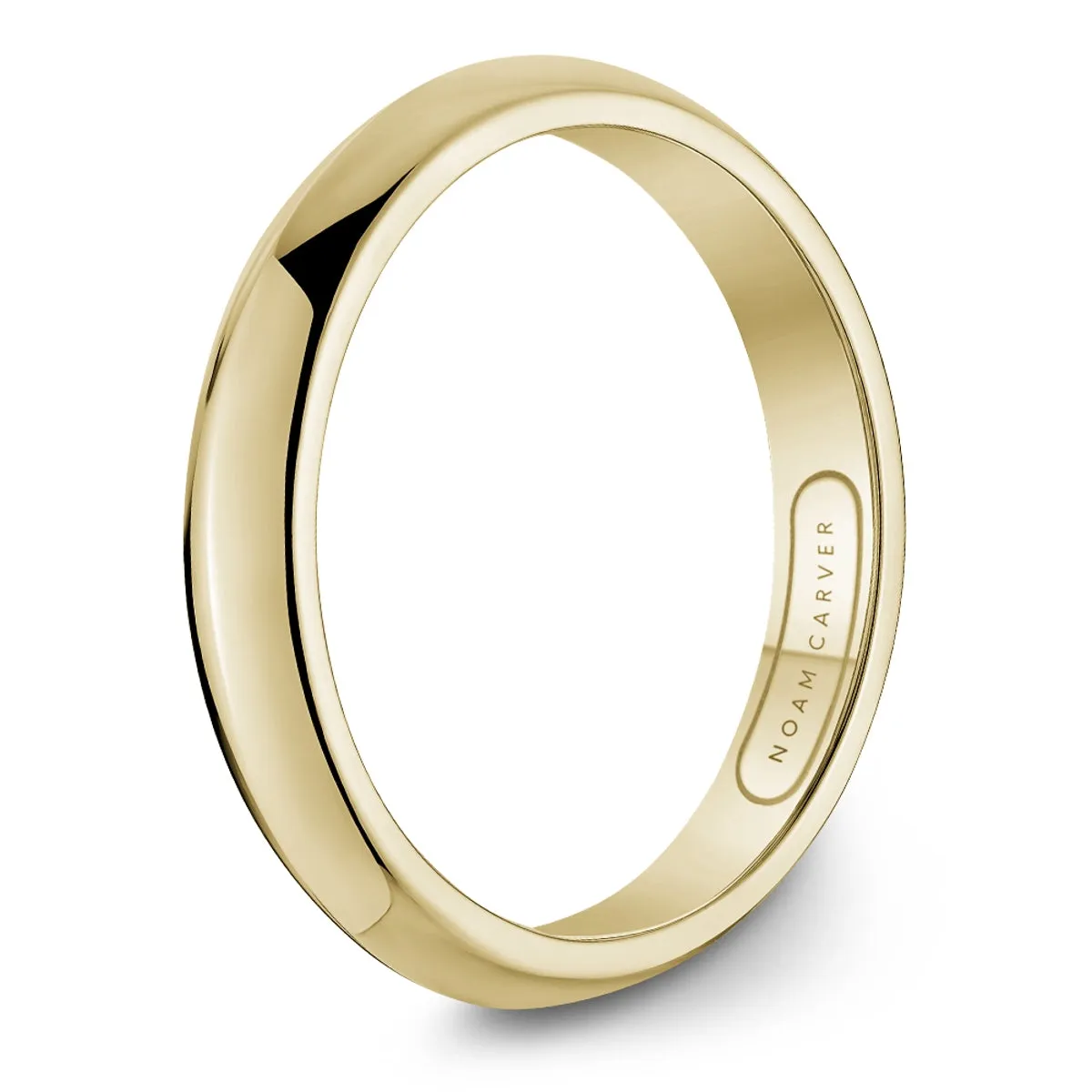 Noam Carver Classic Wedding Ring in 14K Yellow Gold
