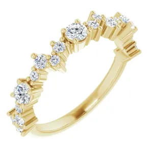 Offset Round Anniversary Band
