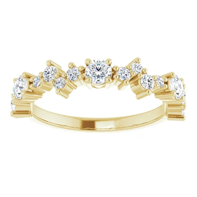 Offset Round Anniversary Band