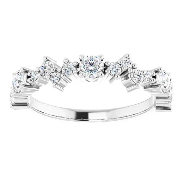 Offset Round Anniversary Band